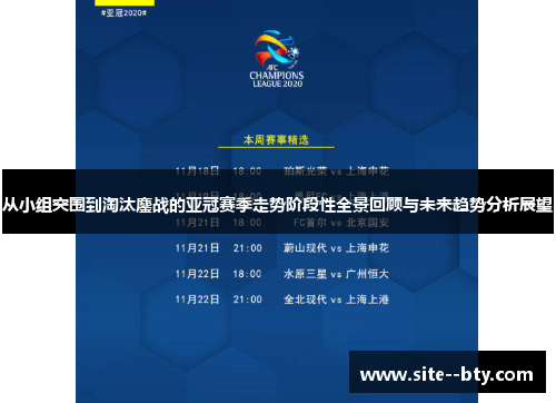 从小组突围到淘汰鏖战的亚冠赛季走势阶段性全景回顾与未来趋势分析展望 从小组突围到淘汰鏖战的亚冠赛季走势阶段性全景回顾与未来趋势分析展望